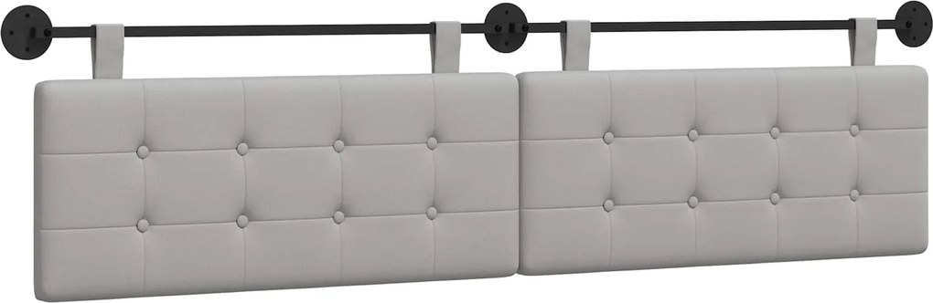 vidaXL Cap de pat suspendat Gri nori 210 x 55 x 5 cm țesătură