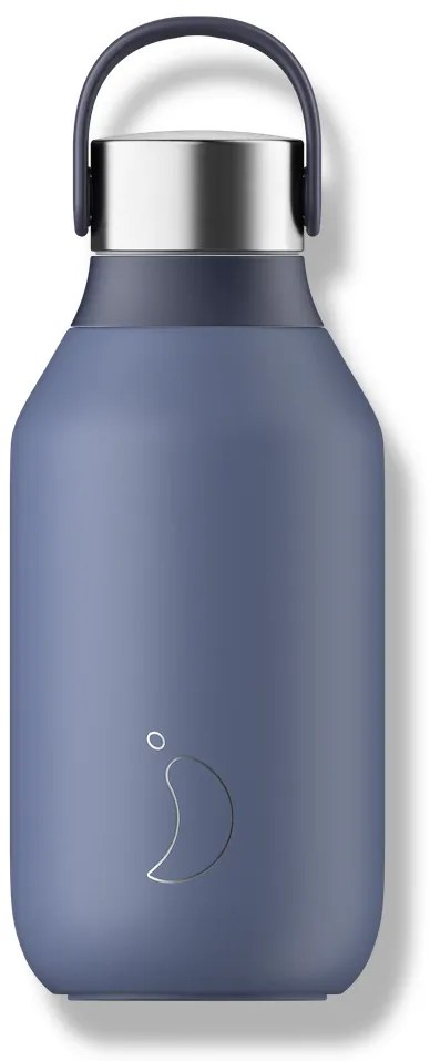 Sticlă termos Chilly's Bottles - albastru balenă 350ml, colecția Series 2
