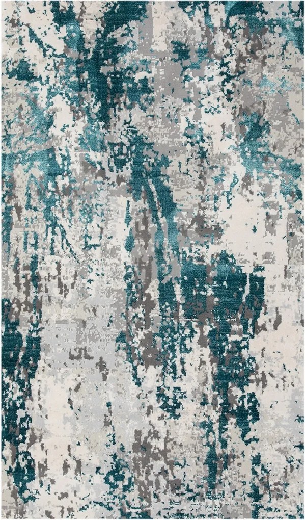 Covor Modern Living , Dormitor Dreptunghiular Antic 5575A Turcoaz (Alege dimensiunea: 60 x 130)