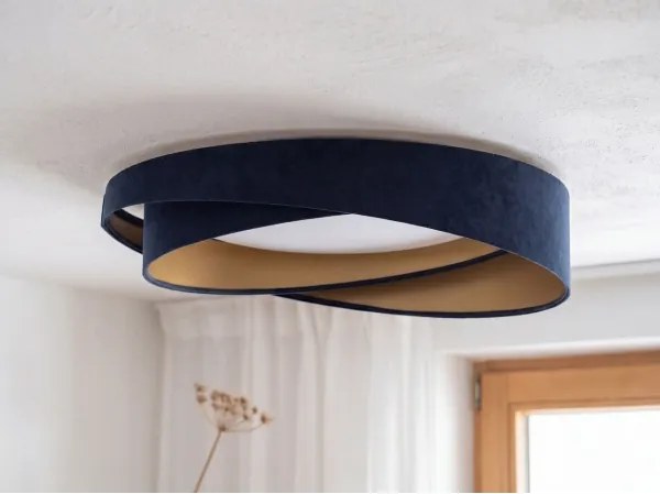 Plafonieră LED GALAXY MODERN LED/24W/230V Ø 55 cm albastru/auriu