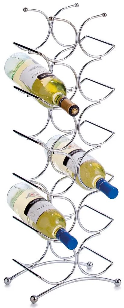 Suport metalic de designer, 12 sticle, ZELLER