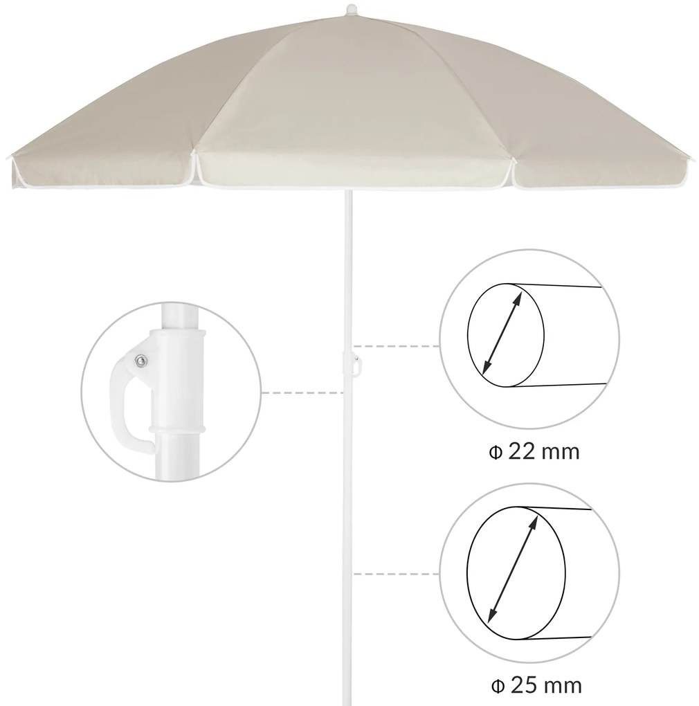 Deuba Umbrela de soare de gradina Cipru 180 cm - bej