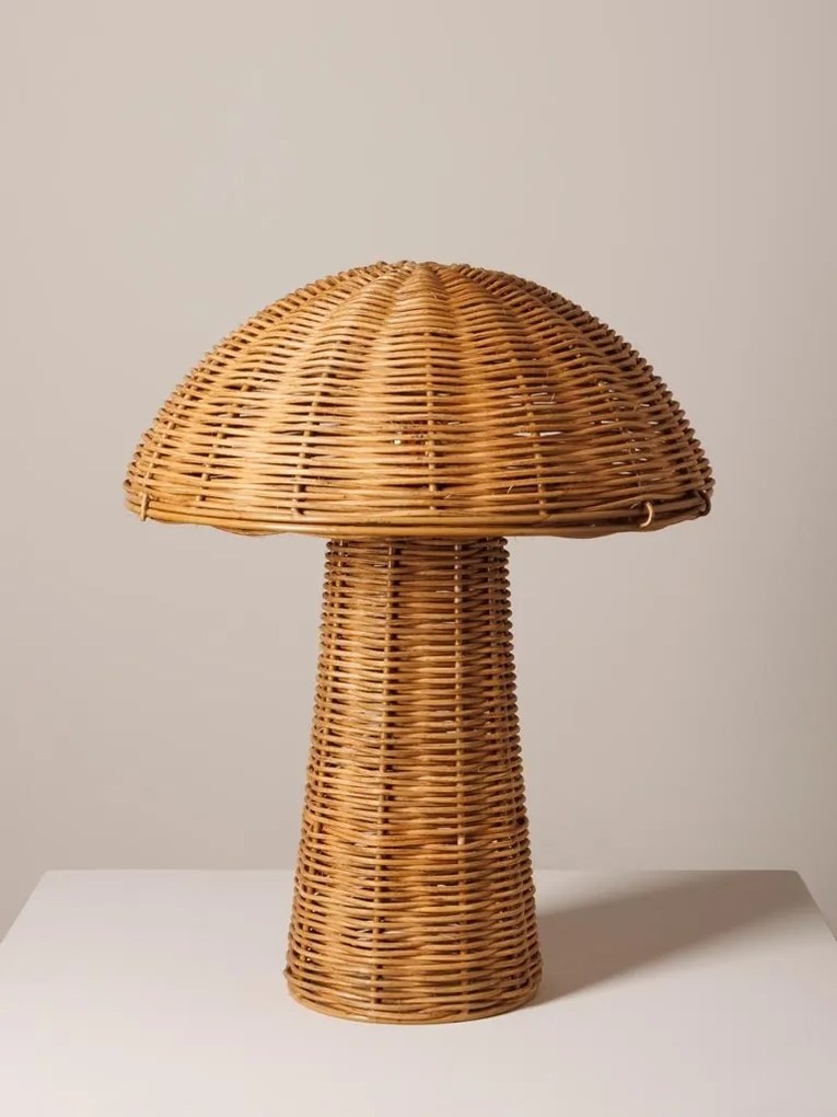 Lampa de masa, din rattan, Goombas