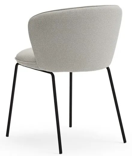 Set de scaune de sufragerie gri deschis 2 buc. tapițat Add – Teulat