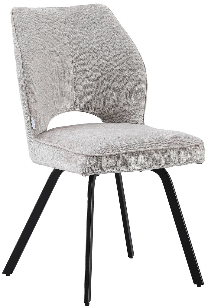 MAZZONI EXPORT TULIP Bej Închis (material textil UF980-03) - SCAUN MODERN TAPIȚAT PENTRU SUFRAGERIE/LIVING/BIROU LOFT