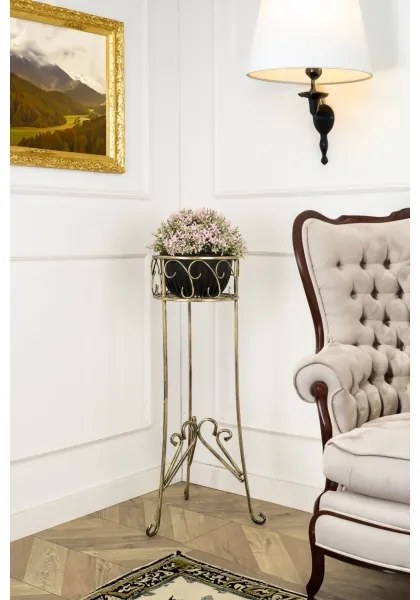 Suport de flori 88x28 cm auriu