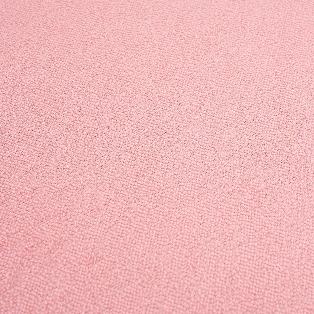 Cearșaf de pat 4Home din frotir, roz, 90 x 200 cm, 90 x 200 cm