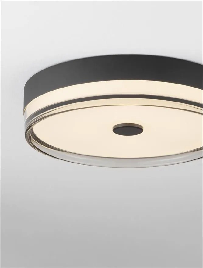 Plafoniera LED HELIOS negru D-40cm
