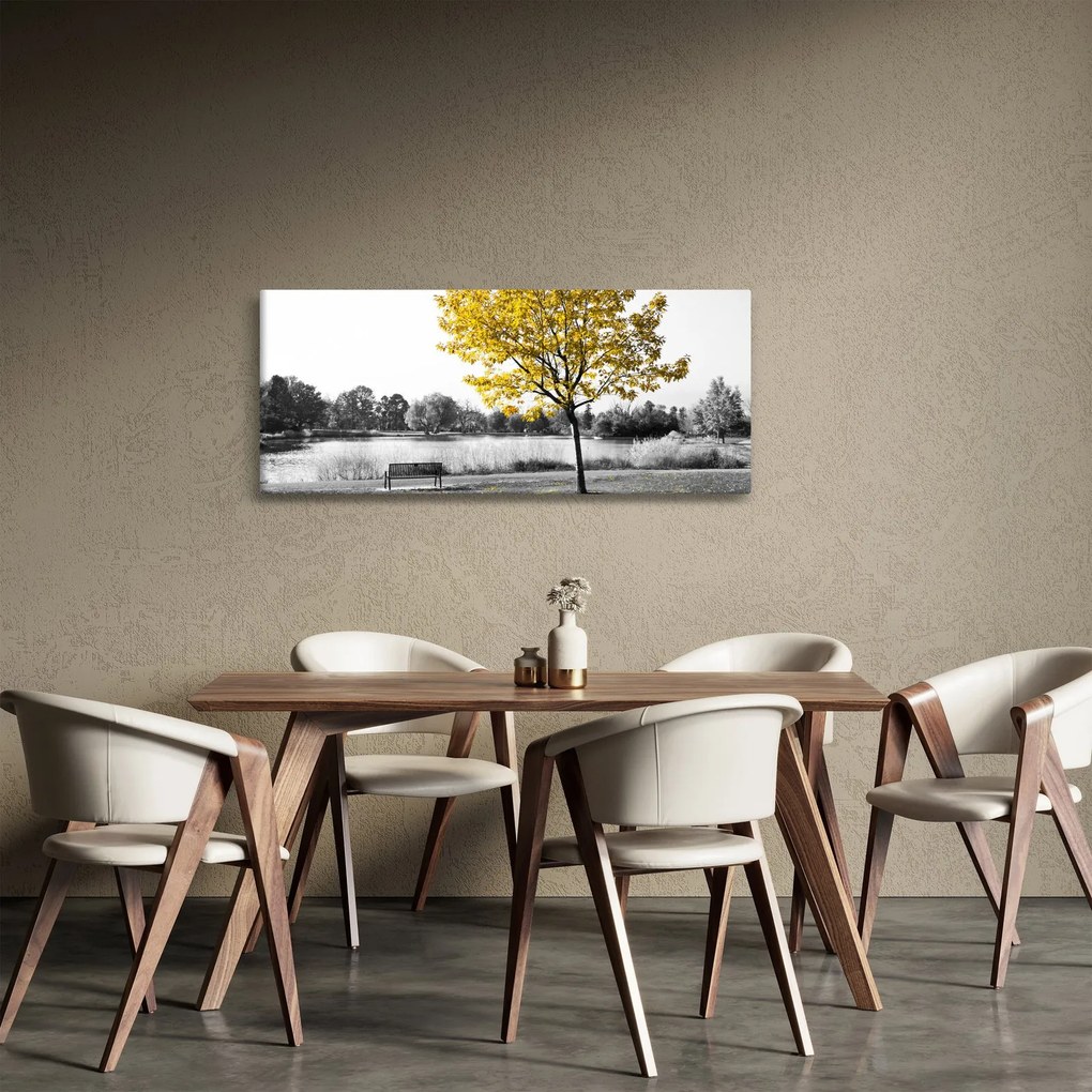 Tablou - relaxare în parc (120x50 cm)