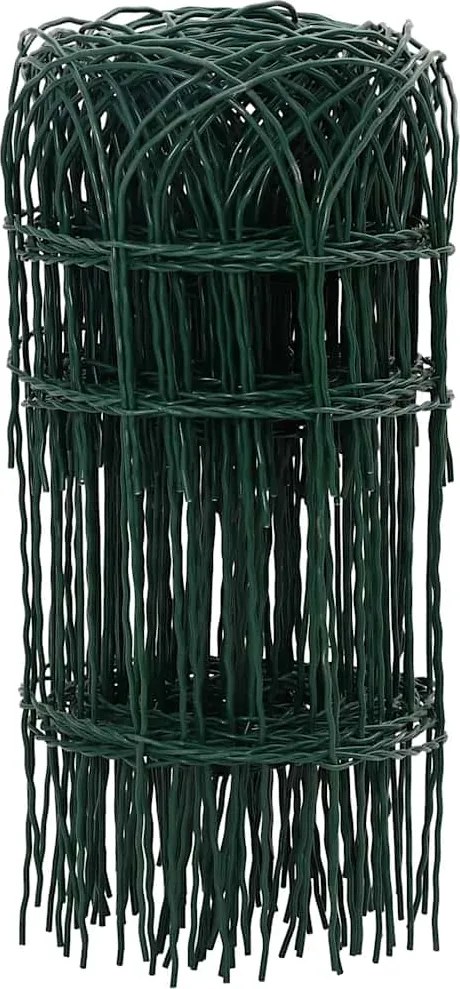 vidaXL Gard delimitare grădină fier vopsit electrostatic 25 x 0,4 m