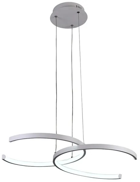 Lustră LED dimabilă pe cablu LED/50W/230V 3000-6500K + telecomandă