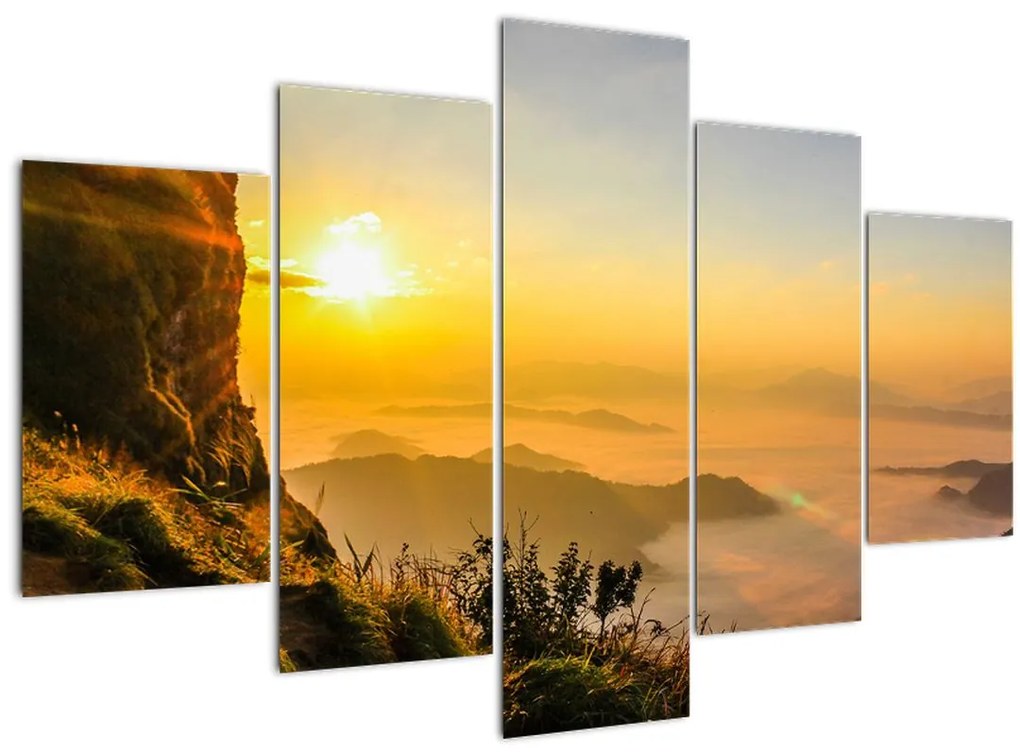 Tablou - Ceața de dimineață în vale (150x105 cm)