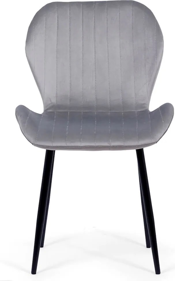 RESIGILAT - Scaune living din catifea BUC 248U gri