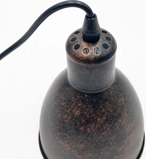 Brilagi - Lustră LED RIDDY pe cablu, 1xE27/60W/230V, cupru/patină