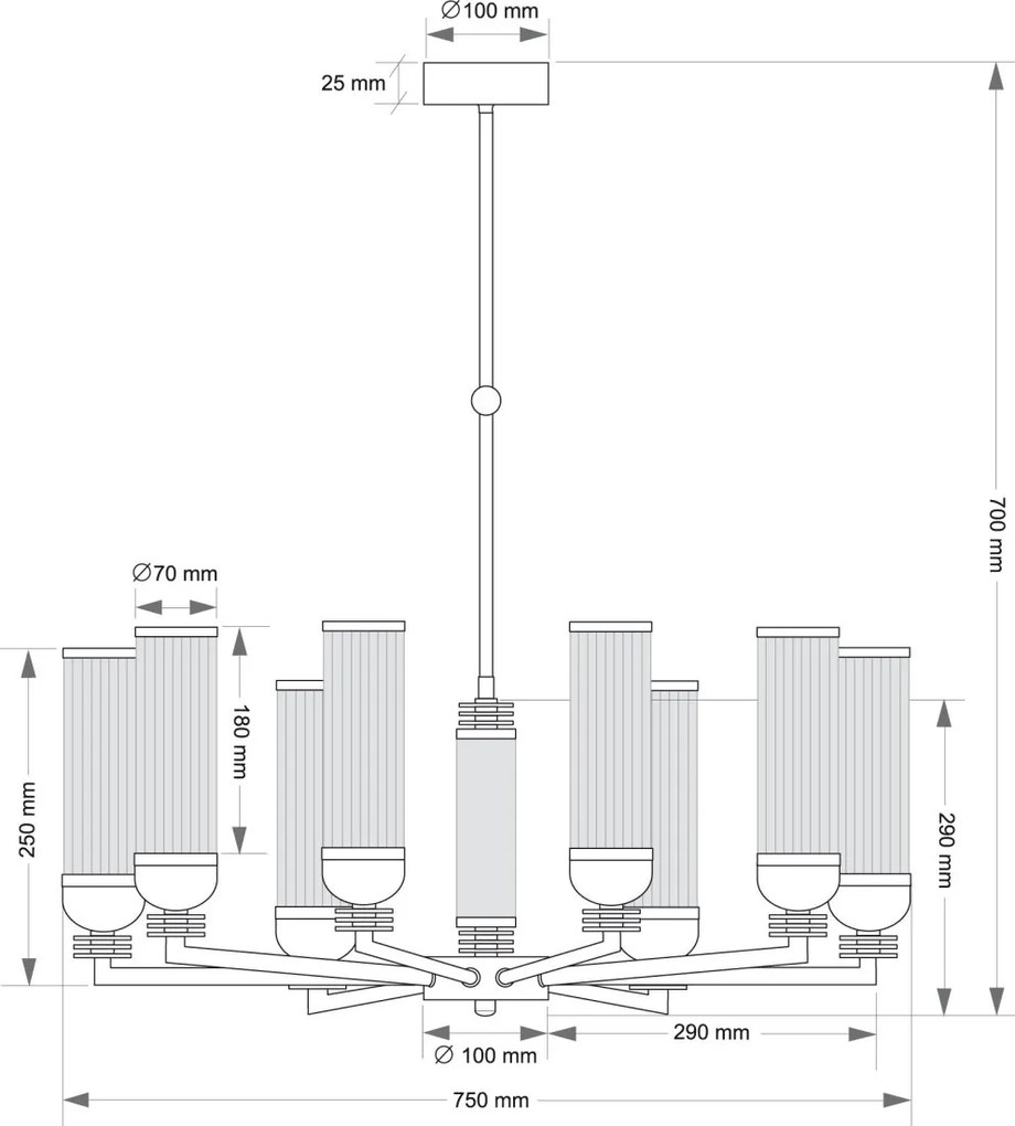 Candelabru personalizabil realizat manual Izano 8