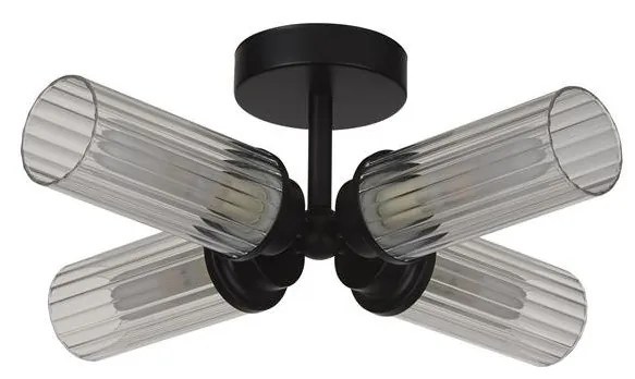 Plafoniera baie metal negru IP44 Imperial 4L