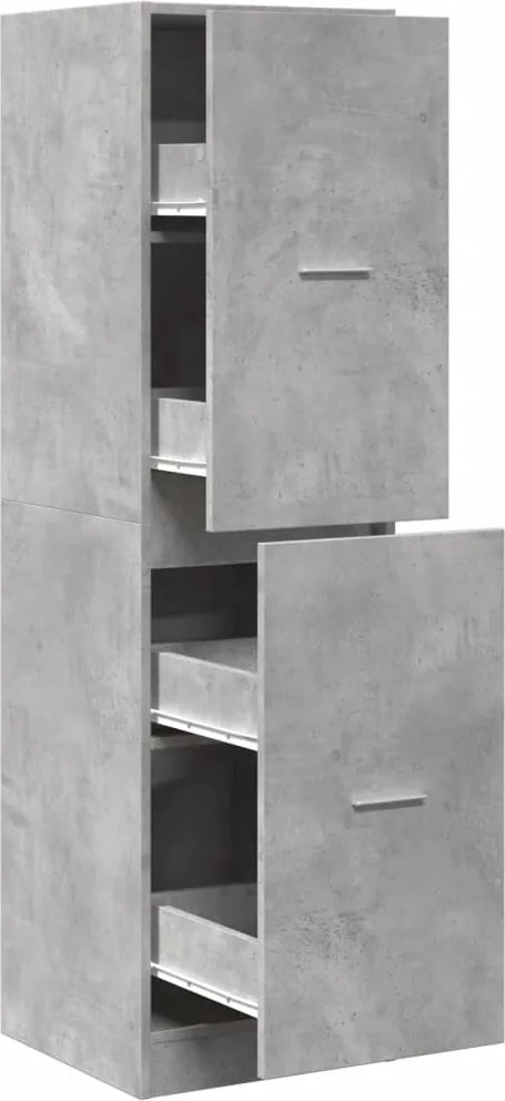 vidaXL Dulap de farmacie, gri beton, 40x41x144,5 cm, lemn prelucrat
