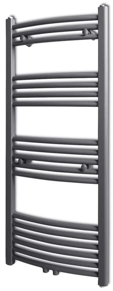 Radiator port-prosop încălzire centrală, curbat, 500 x 1160 mm, gri