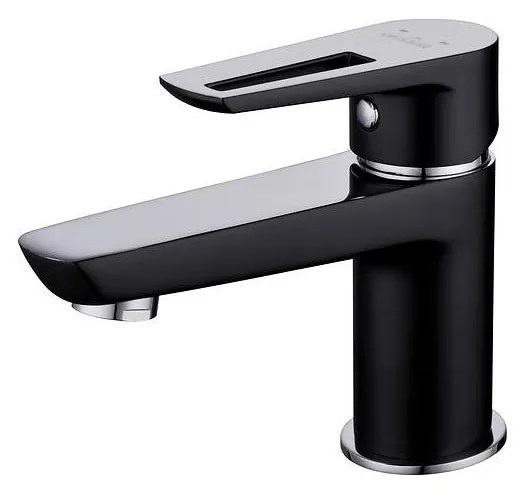 Baterie de lavoar Cersanit S951-048 MILLE 13,4 cm negru + ventil