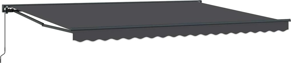 vidaXL Cadru de copertină Manual Antracit 450 × 300 cm