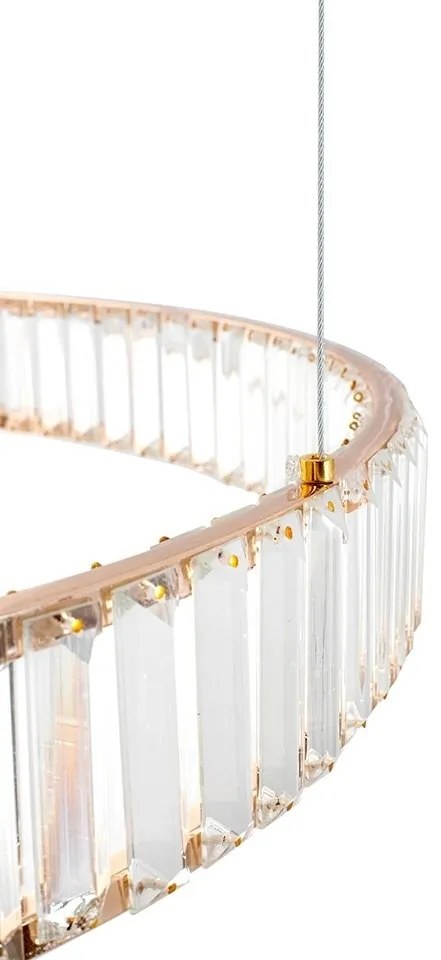 Lustra suspendata LED design ambiental Ring 3B auriu