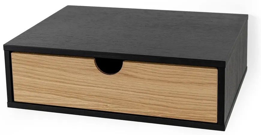 Noptieră de perete Woodman Farsta, negru