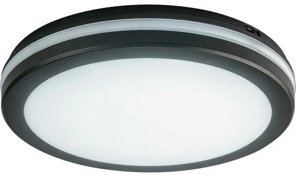 Rabalux 77035 - Plafonieră LED pentru baie INDRE, 28W, 230V, IP54, negru