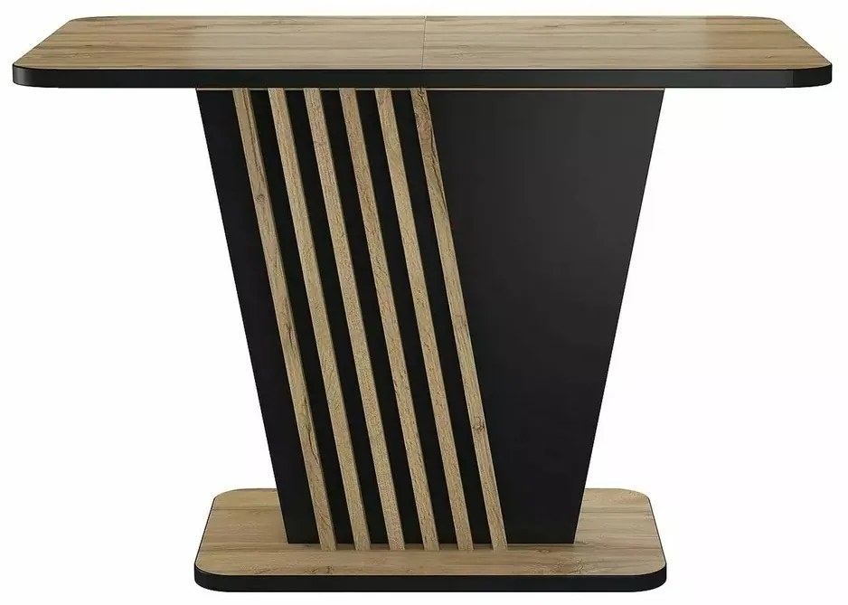 Masa extensibila Nevio stejar artizan/negru L125-170 cm