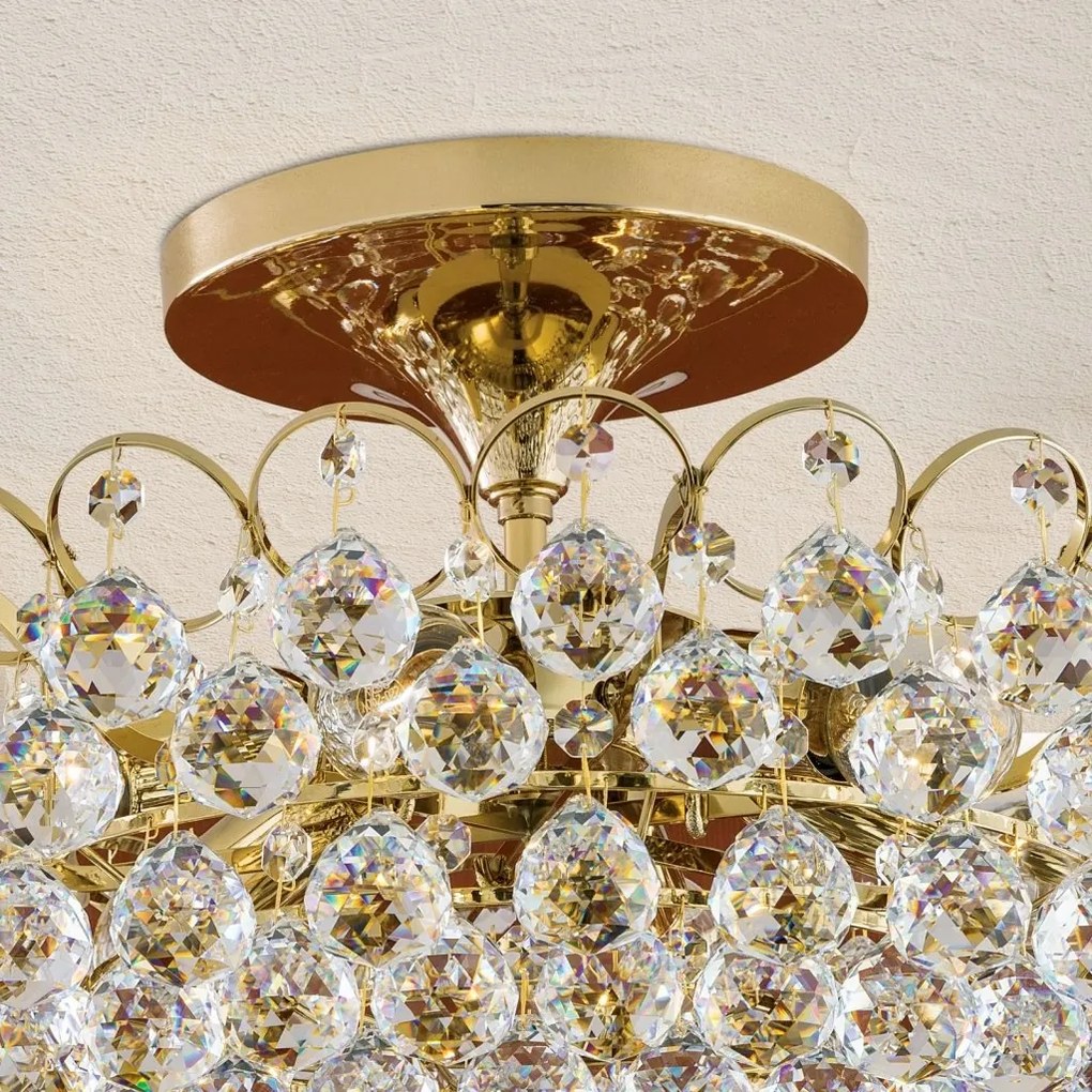 Lustra cristal Asfour, KRISTALL KLASSISCH auriu 55cm