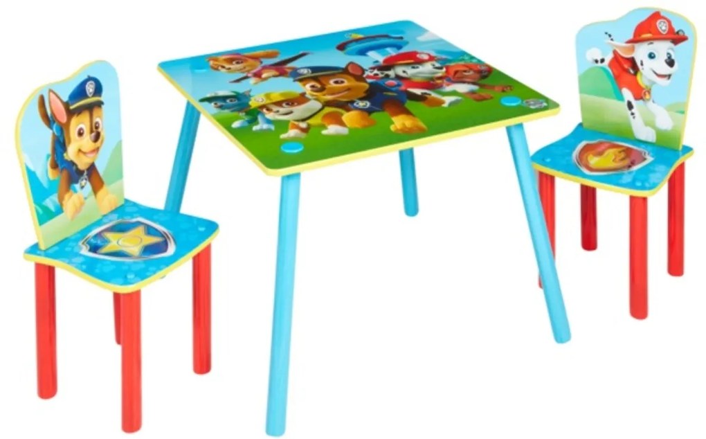 copilăresc masă cu scaune labă patrulare  pentru copii Paw Patrol