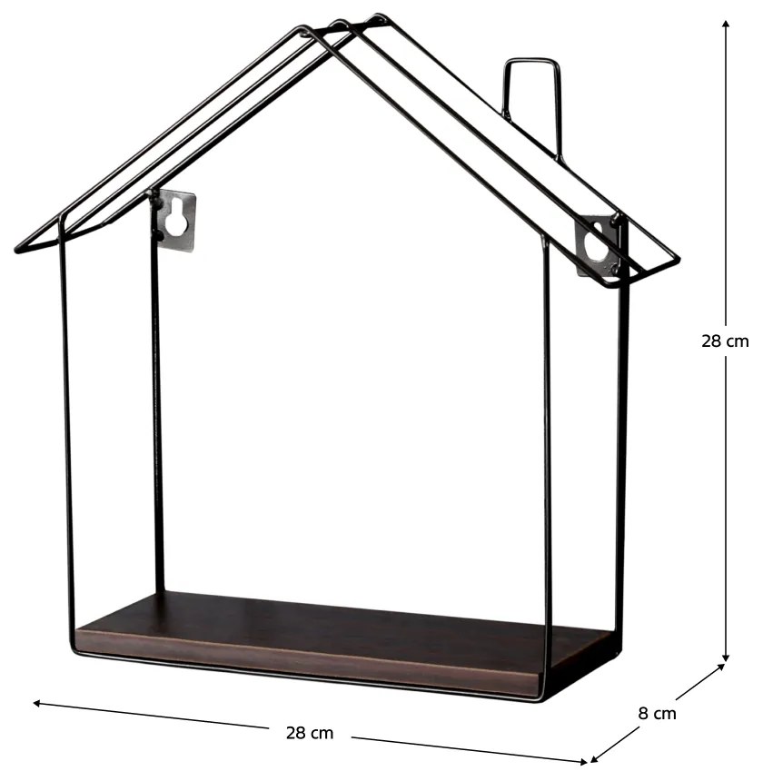 Raft suspendat, nuc   negru, KASITA