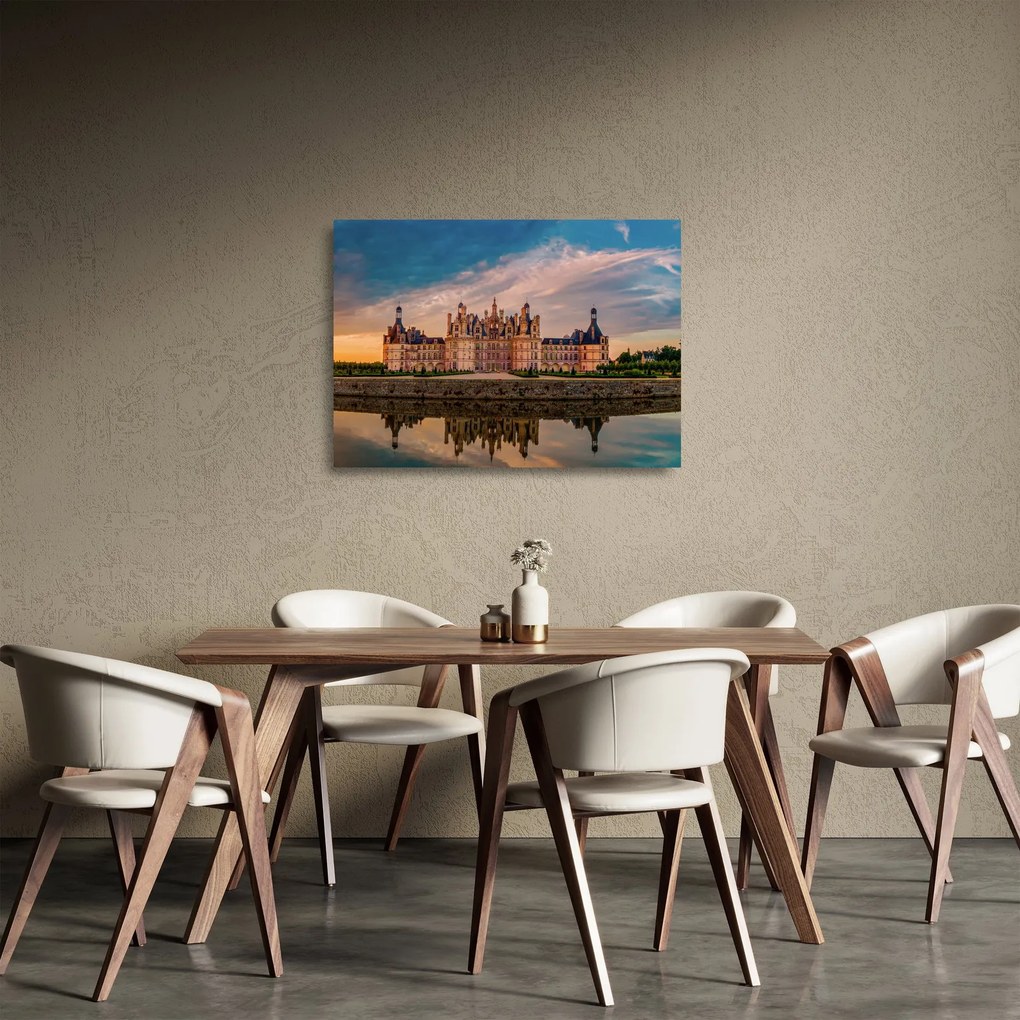 Tablou pe sticlă cu castel (70x50 cm)