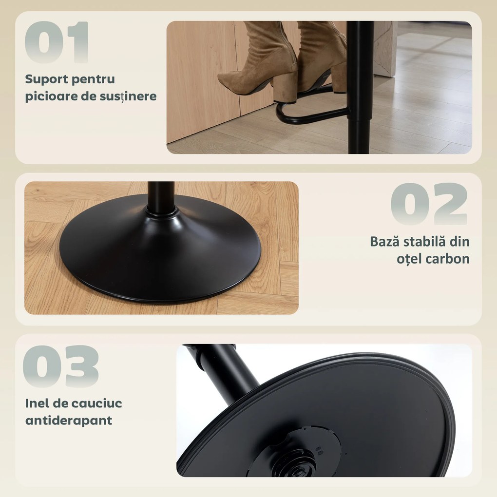 HOMCOM scaune înalte tejghea | Aosom Romania