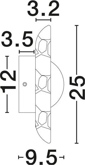 Aplica de perete LED decorativa TAVO