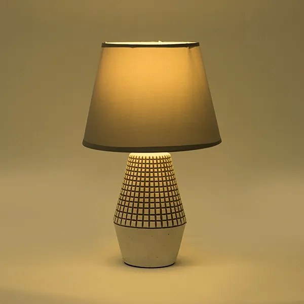 Lampă de masă 1xE14/40W/230V alb/gri