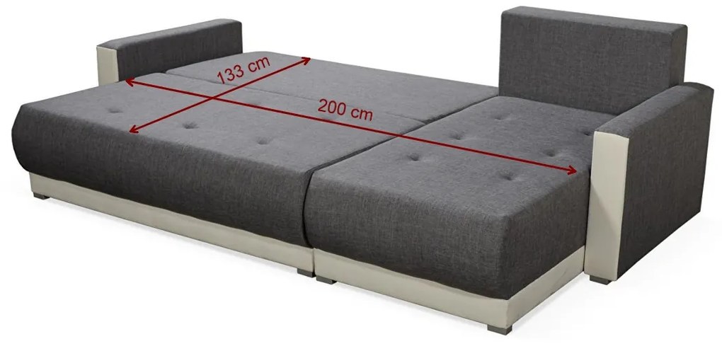 Supermobel Colțar INSIGNIA BIS, 220x144, Sawana25/18