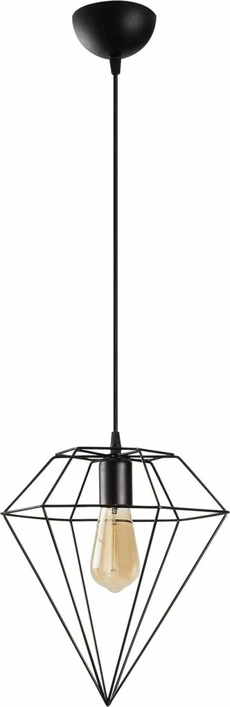 Lustra ELMAS 6286, negru, metal, 30x42-128 cm