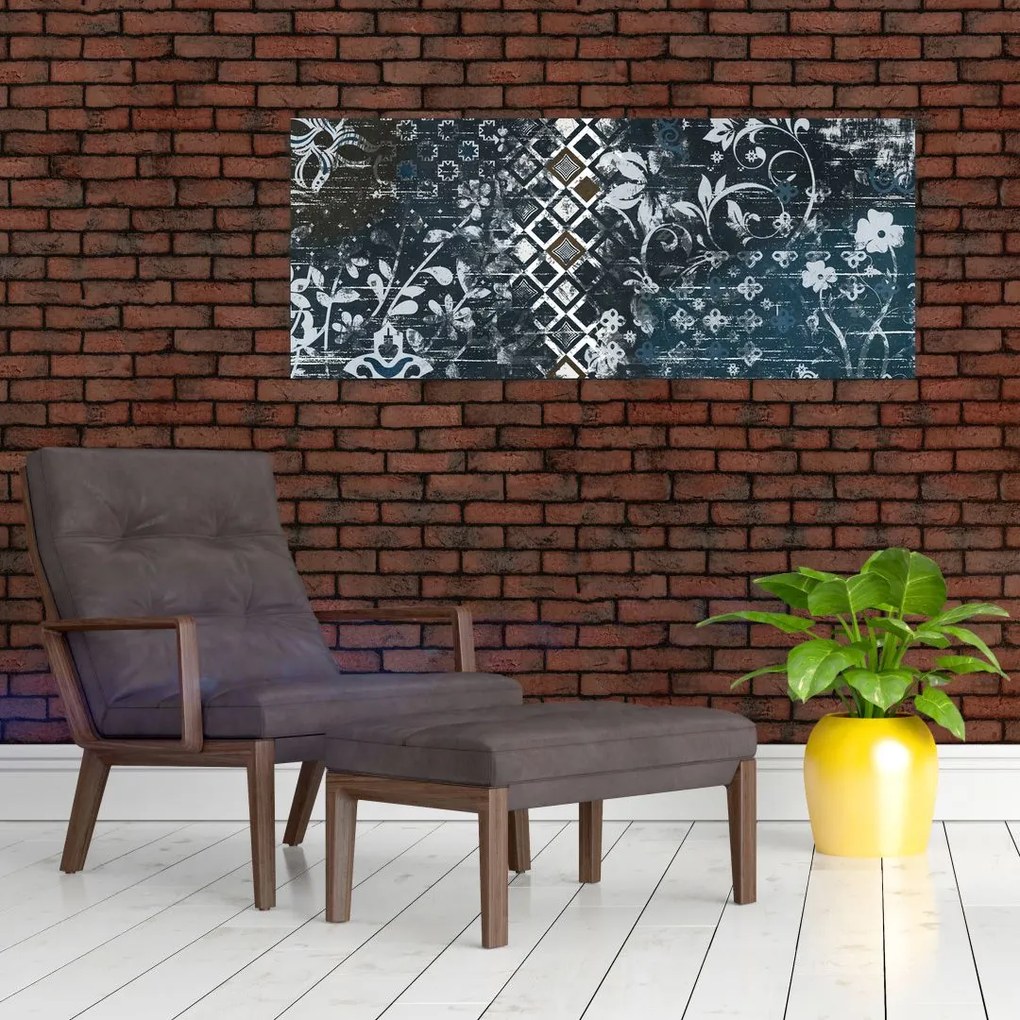 Tablou - Decorațiuni flori (120x50 cm)