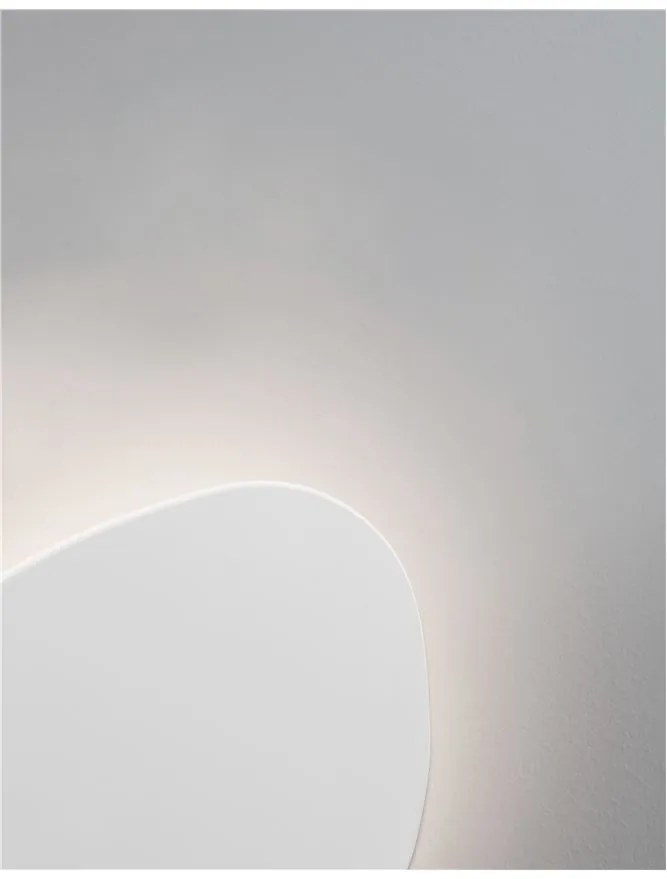 Aplica LED de perete design modern Cronus gips alb NVL-9084071