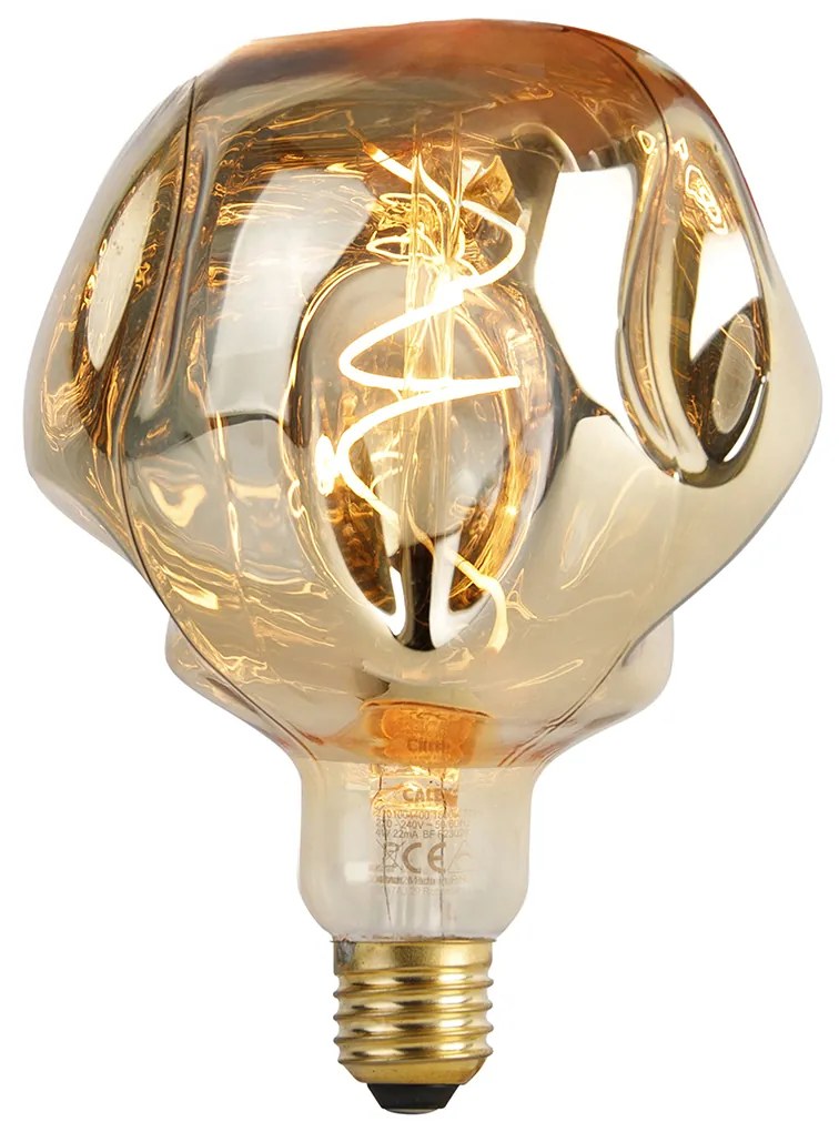 Bec LED E27 reglabil G125 oglindă auriu 4W 75lm 1800K