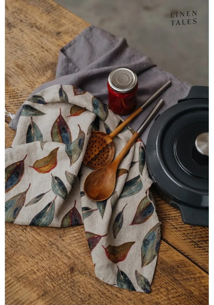 Prosop de vase din in 65x65 cm Golden Fall – Linen Tales