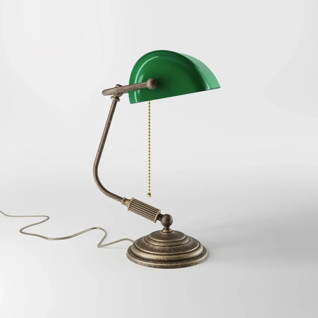Lampa de birou din alama design clasic Banker