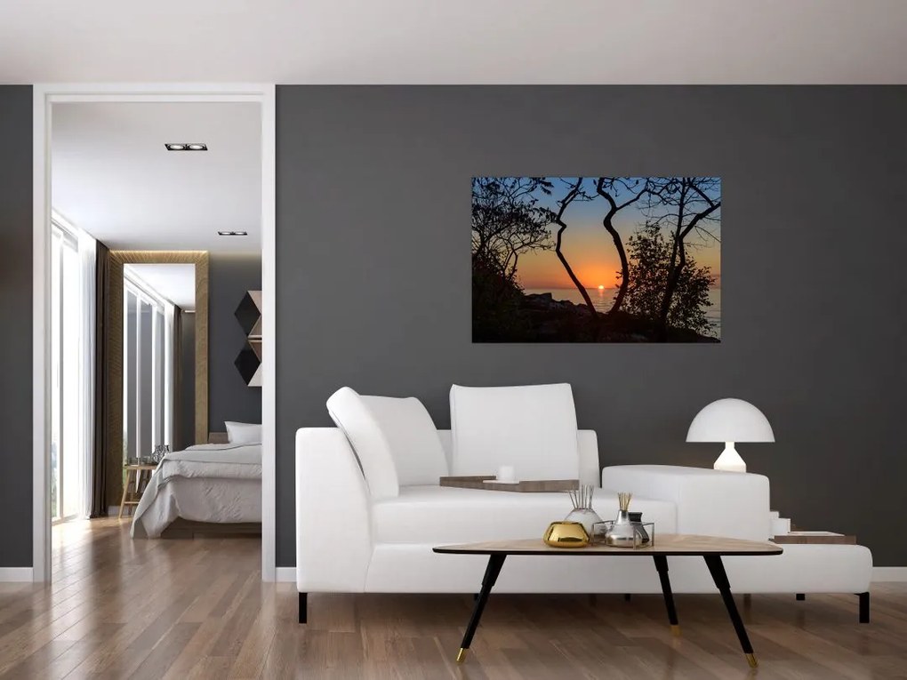 Tablou cu apus de soare (90x60 cm)