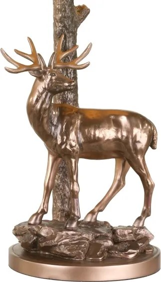 Där Lighting GUL5545-X - Lampă de masă GULLIVER 1xE27/60W/230V bej/bronz