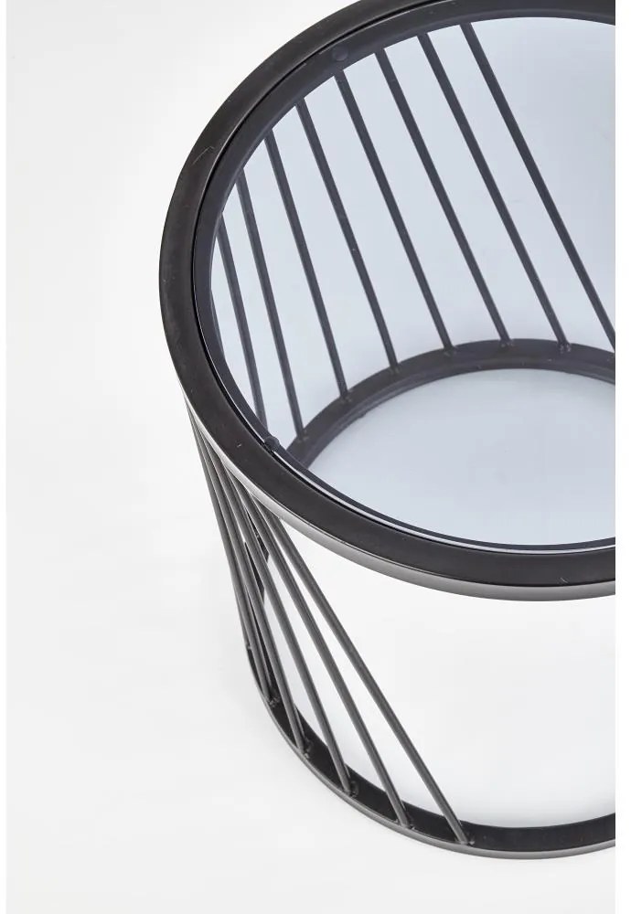 Masa de cafea Antilla, transparenta/neagra