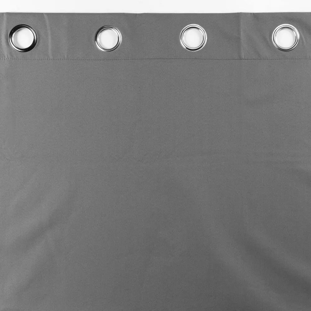 Draperie gri antracit blackout din microfibră 140x260 cm Obscure – douceur d'intérieur