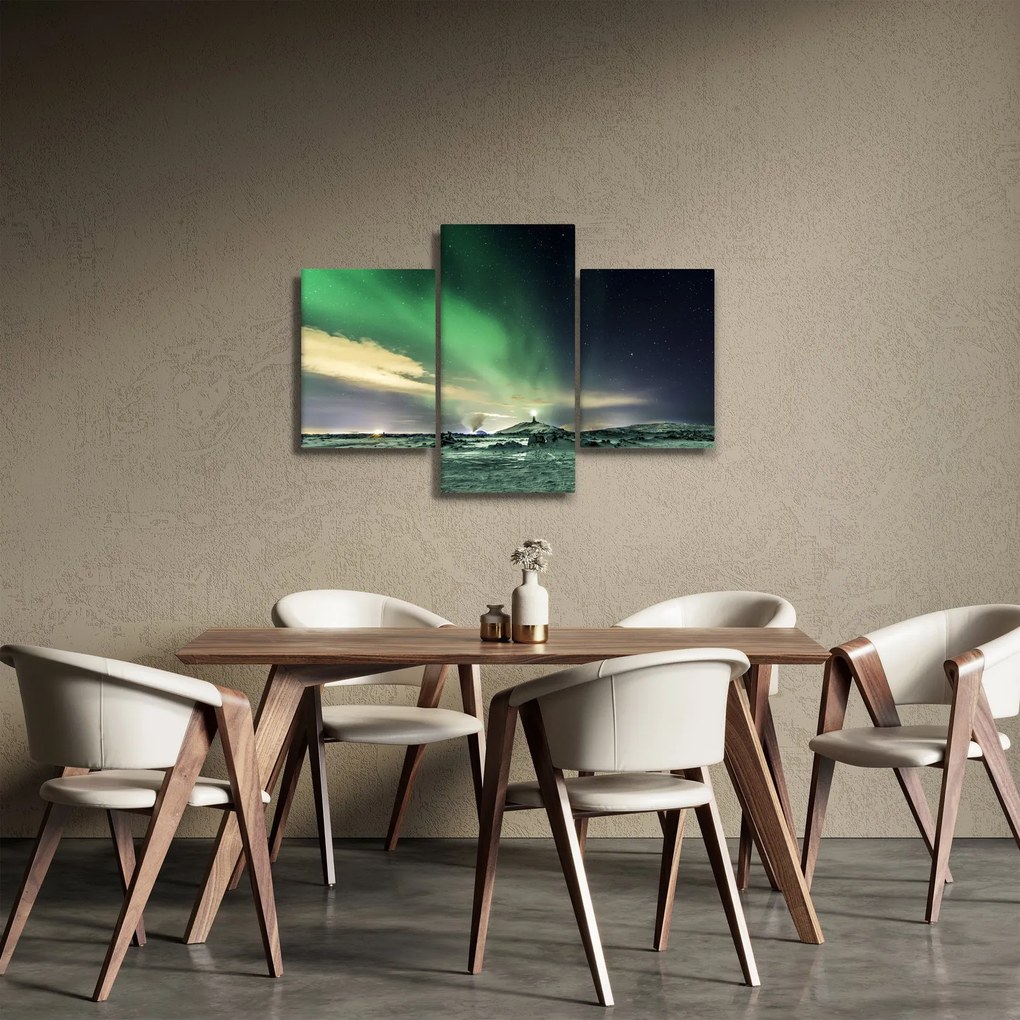 Tablou cu Aurora Borealis (90x60 cm)
