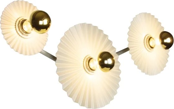 Osram - Aplica de perete PLISSEE 3xE27/15W/230V crem