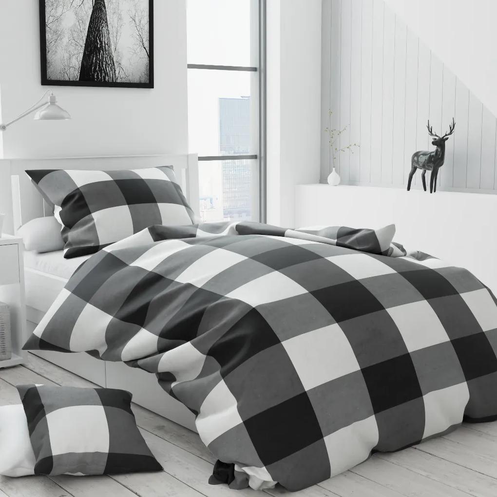 Lenjerie de pat din bumbac Culoare gri, OSAKA + husa de perna 40 x 40 cm Dimensiune lenjerie de pat: 70 x 90 cm | 140 x 200 cm
