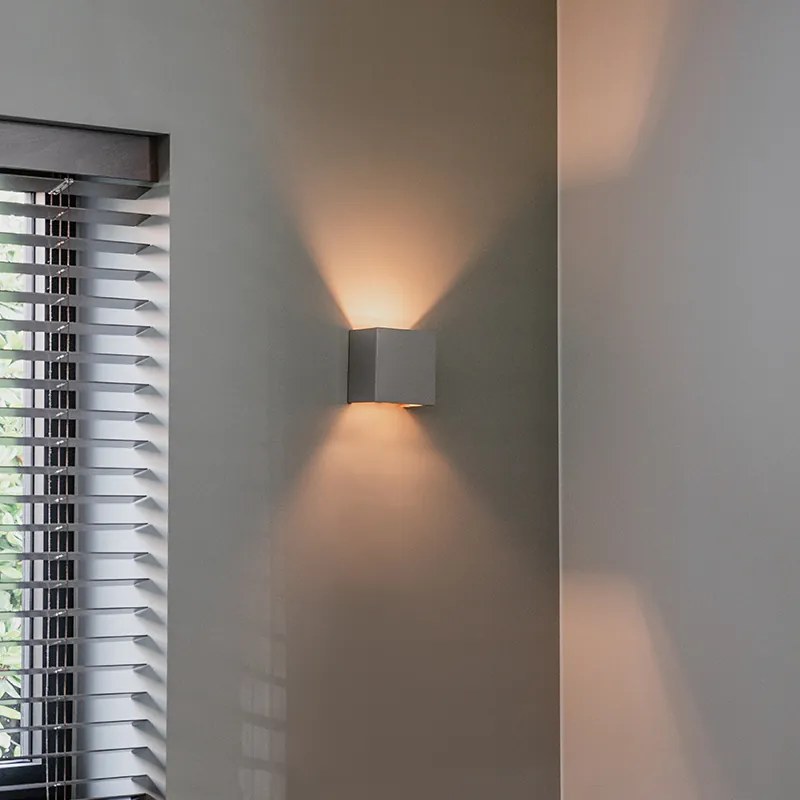 Lampă de perete inteligentă din beton cu efect de lumină, incluzând Zigbee G9 - Meave